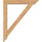 Ekena Millwork Traditional Traditional Smooth Bracket w/ Offset Brace, Western Red Cedar, 5 1/2"W x 32"D x 38"H BKT0604X32X38TRA01SWR - alternate 3